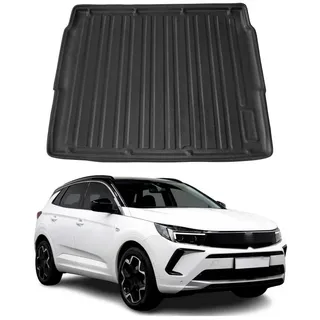 Omac Kofferraumwanne Laderaumwanne kompatibel mit Opel Grandland 2022-2024 Obere Gummi TPE