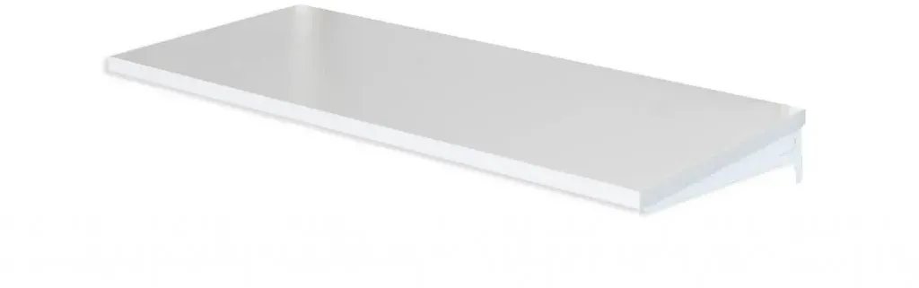 Biedrax Fachboden für Wandregal 20 x 80 cm, weiss, Boden grau