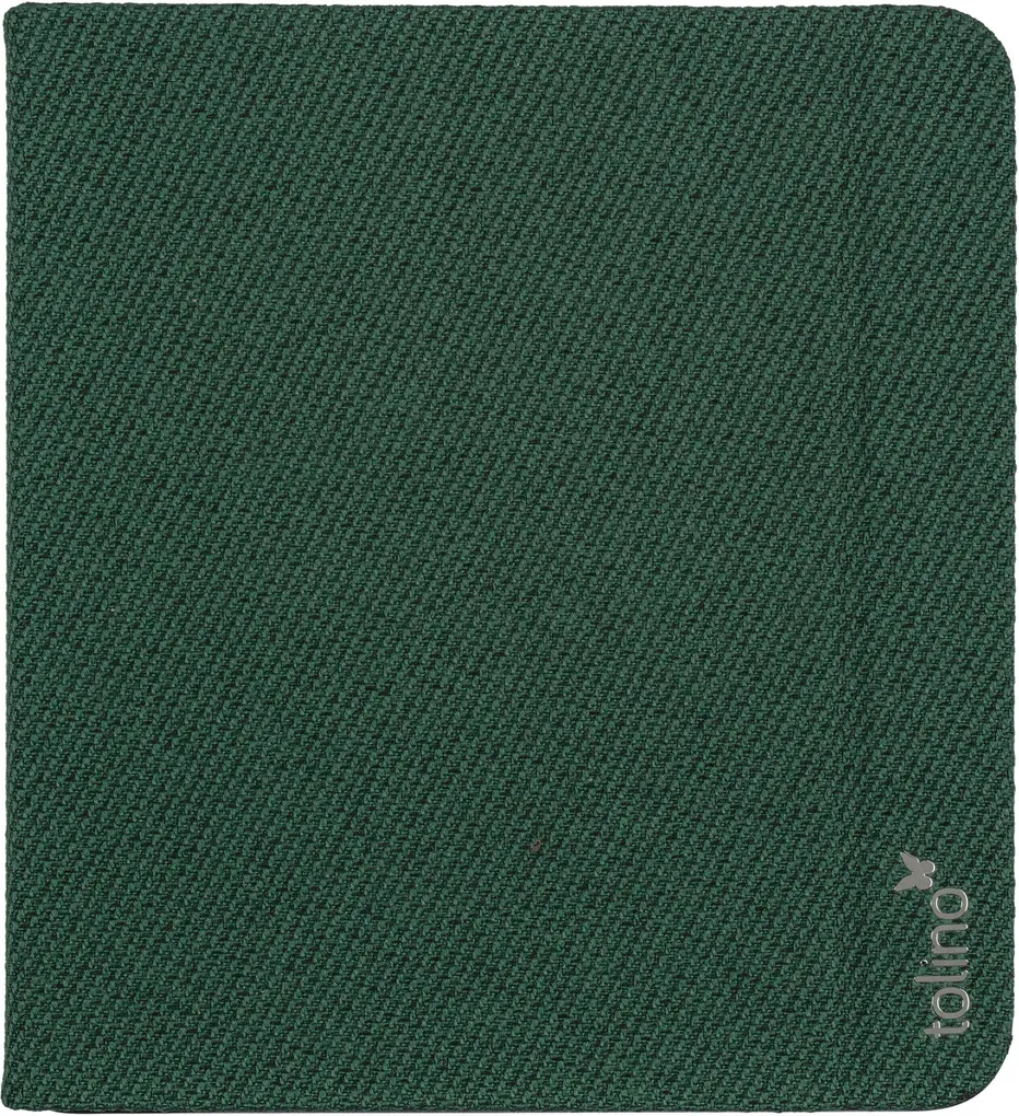 tolino vision Slimfit Premium Cover green weave round edge
