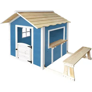 Home Deluxe Spielhaus Der große Palast blau mit Bank