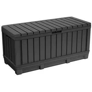 Keter Gartenbox Keter Gartentruhe KENTWOOD Anthrazit, 350 L, belastbar bis 260 kg grau