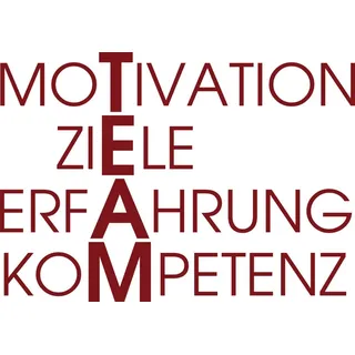 GRAZDesign Wandtattoo Sprüche Team, Erfolg, Motivation, Ziele für Betrieb, Büro, Sport Wandaufkleber - 81x57cm / 030 dunkelrot