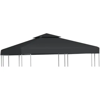 vidaXL Pavillon-Ersatzdach 310 g/m2 3 x 3 m Dunkelgrau
