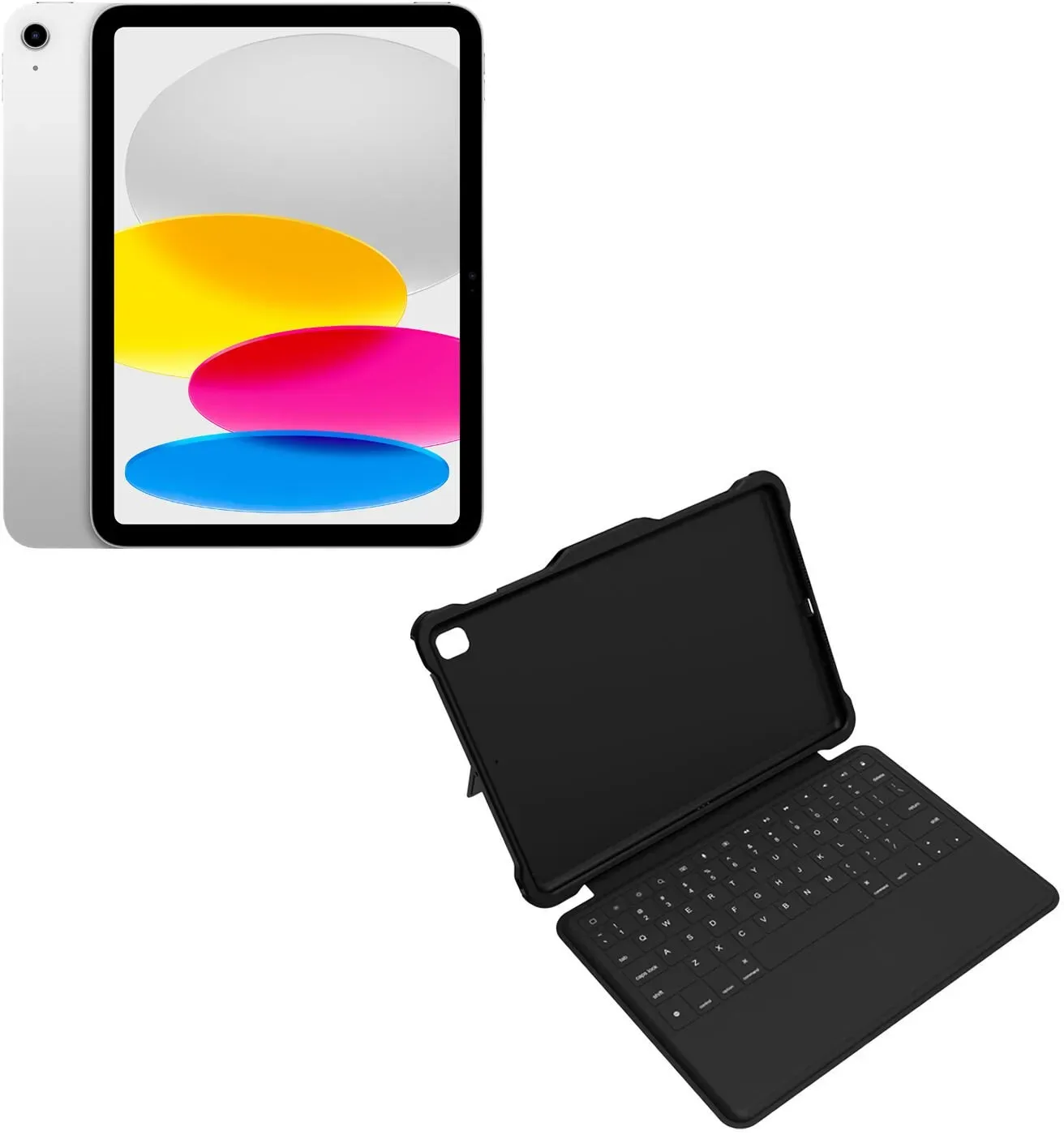 Apple iPad (11") Wi-Fi 128 GB silber + @keycase Smart für das Apple iPad A16 (2025, 11")