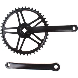 Tom VWP Kurbelgarnitur Vinty 44T 170 mm Schwarz für Vierkantachse - Schwarz