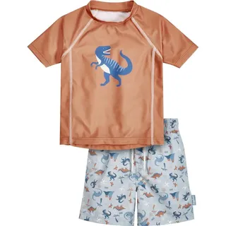 Playshoes UV-Schutz Bade-Set Dino Orange, 74/80