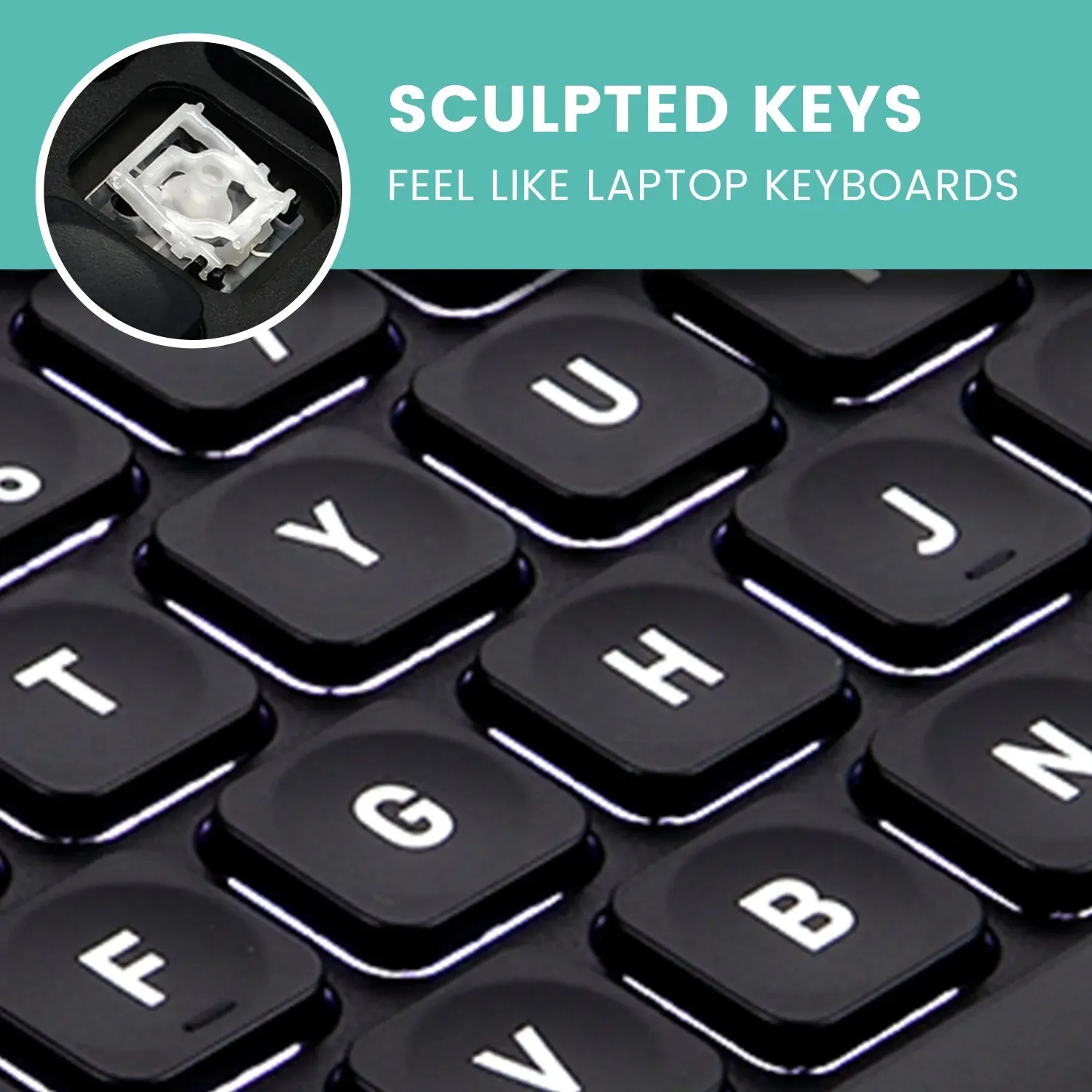 PERIBOARD-332 - Kabelgebundene Mini-Tastatur mit Hintergrundbeleuchtung