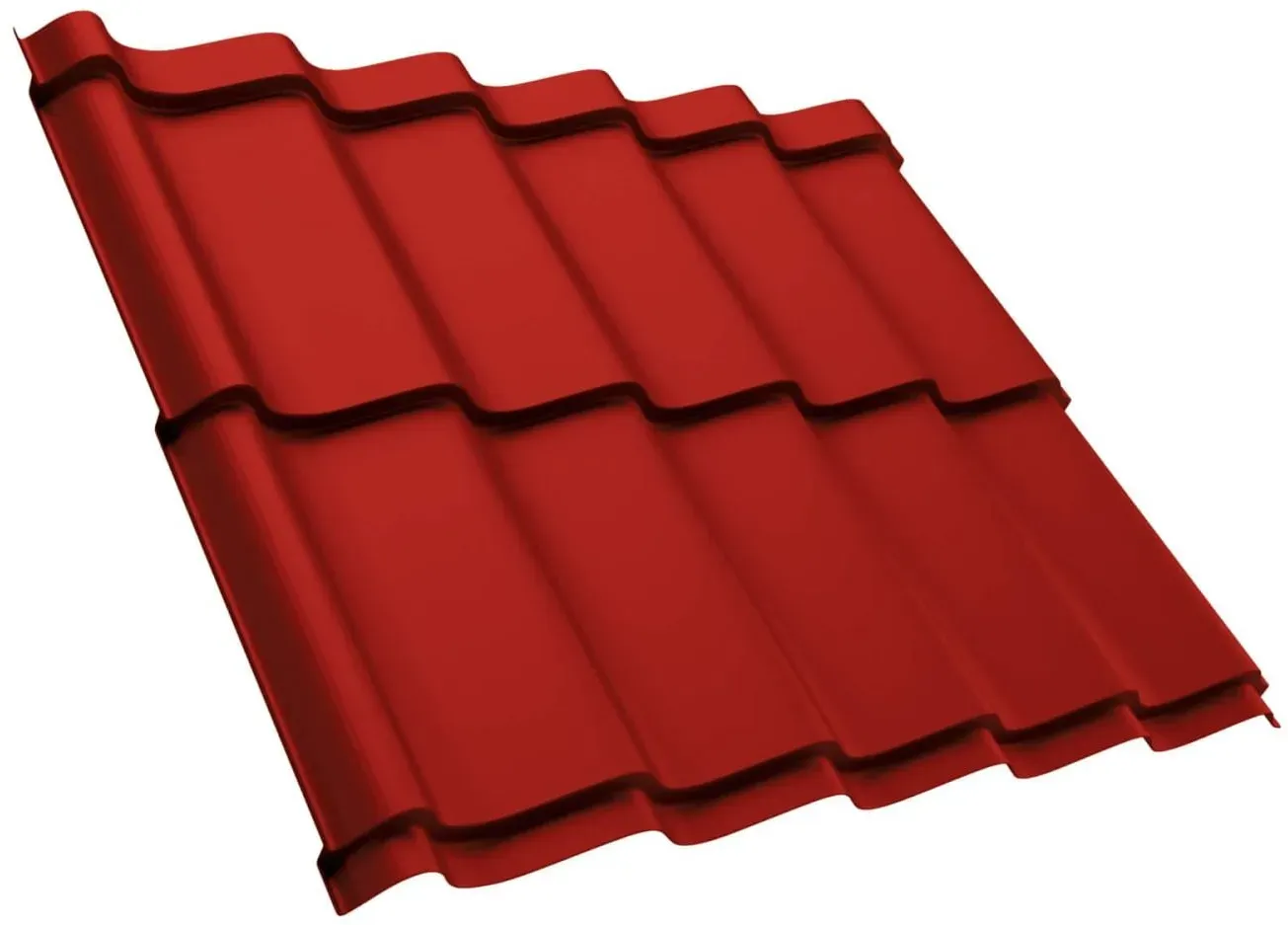Pfannenblech Szafir 350/15 | Stahl 0,50 mm | 25 μm Polyester | 3016 - Korallenrot