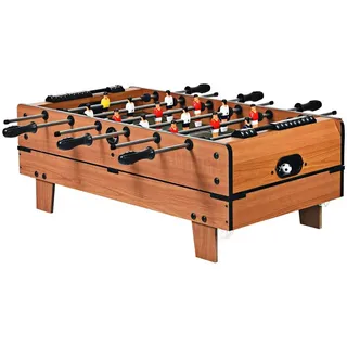 sportnow 4 in 1 Kickertisch, Spieltisch für Kinder Erwachsene, Multigame Tisch für Fußball Billard Tischtennis Airhockey, Kickertisch inkl. Komplettes ...