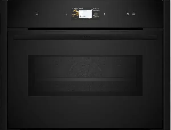 Neff Collection CMS23D -  Backofen mit Mikrowelle mit 7 Jahre Garantie, Deep Black, C29MS31Y0 & Z9045DY0, 60 x 45 cm