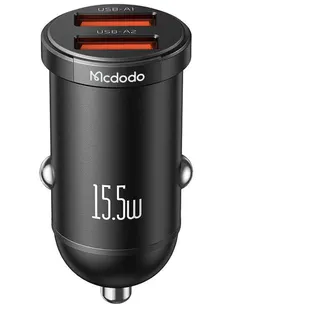 Mcdodo CC-2950 Autoladegerät, 2x USB, 15,5W (schwarz) - Schwarz