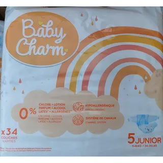 170x Baby Charm Windeln Gr. 5 Junior 11-16kg 5x 34 Stk. Größe 5 Kinder JumboPack