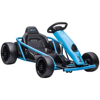 Homcom Kinder, Blau, Metall, Kunststoff, 77x54x115 cm, Spielzeug, Kinderspielzeug, Kinderautos & Elektro-Kinderautos