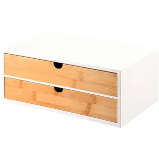 KESPER KESPER® Organizer braun MDF B/H/L: ca. 21,5x14x33,5 cm - braun, weiß
