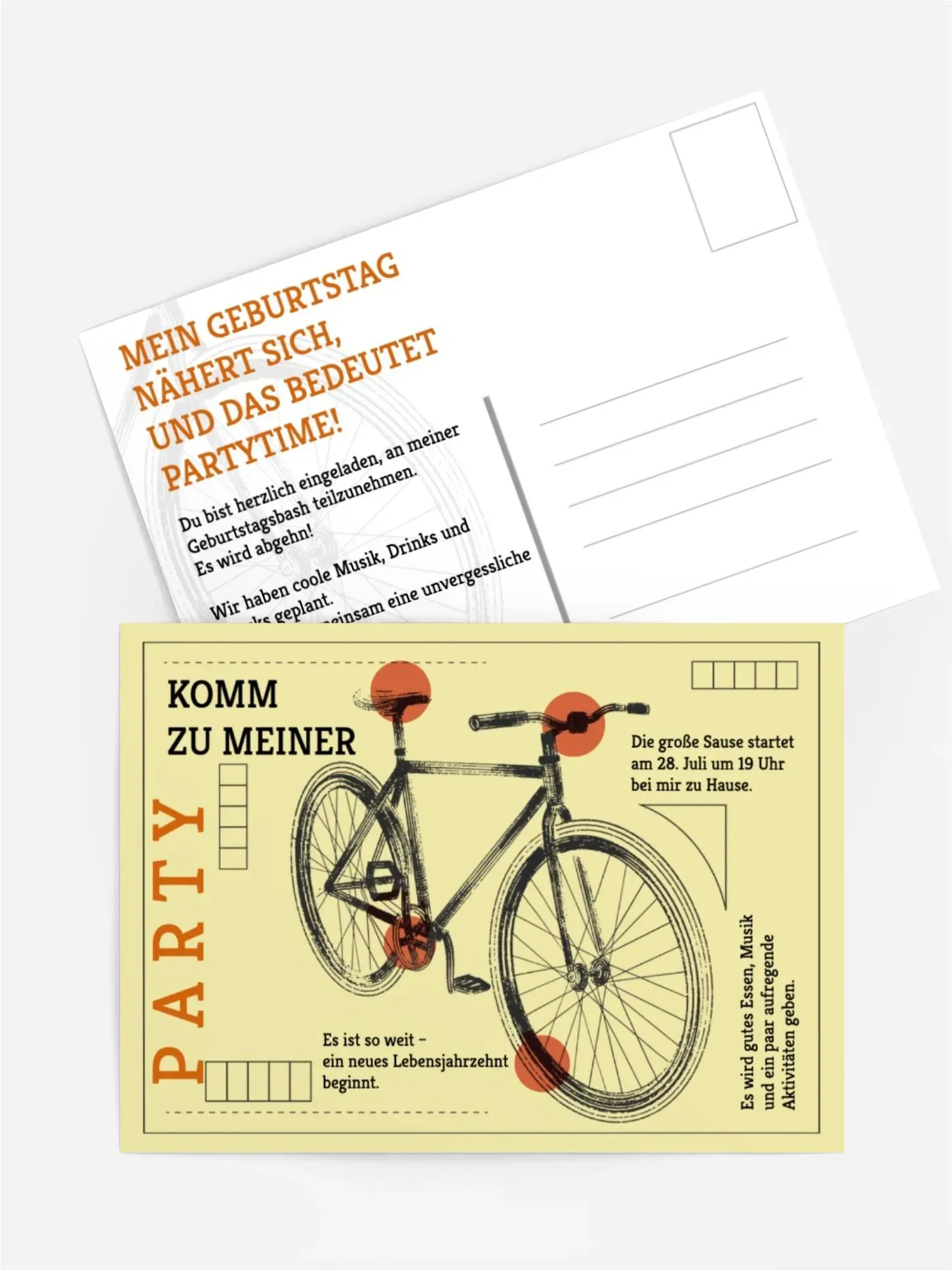 Einladungen zum Geburtstag  selbst gestalten mit Spruch und Fotos im Onlinedesigner bei Meine-Kartenmanufaktur.de