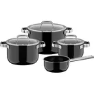 WMF Fusiontec Mineral Pro Topf- und Pfannenset 4-teilig Schwarz