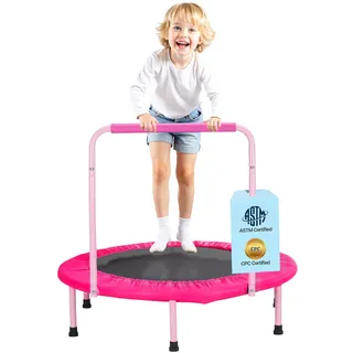 Vevor Trampoline faltbares Mini-Trampolin 100kg Rebounder-Trampolin 91,44cm Rosa