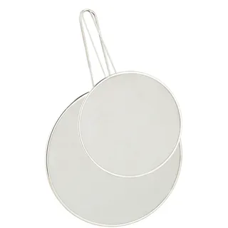 Relaxdays Spritzschutz für Pfannen, 2er Set, silber