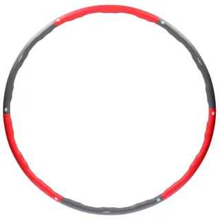 HMS Hula-Hoop-Reifen Hula Hoop Fitnessgerät Sportgerät Reifen Massagereifen grau|rot