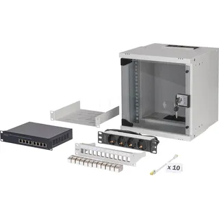 Digitus Netzwerk-Set SOHO Pro, 254 mm (10") - 6HE, 315 x 300 mm (B x T)