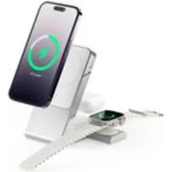 Alogic MATRIX+ 3-IN-1 MAGNETIC (18 W), Wireless Charger, Weiss