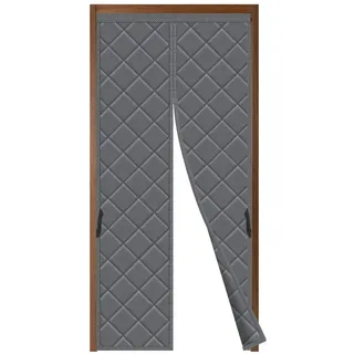 Sekey Türvorhang Blickdicht Thermovorhang Kälteschutz Wärmeschutz Magnetisch Isoliert Winddicht für Wohnzimmer & Balkon, Selbstklebend