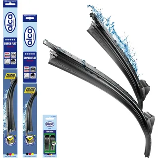 Alca alca® Scheibenwischer Set passend für OPEL COMBO E (02.2018 - 07.2025) SUPER FLAT Flachbalkenwischer