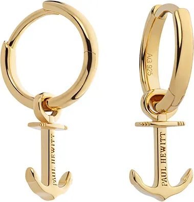 PAUL HEWITT - OHRRINGE - ANCHOR - gold