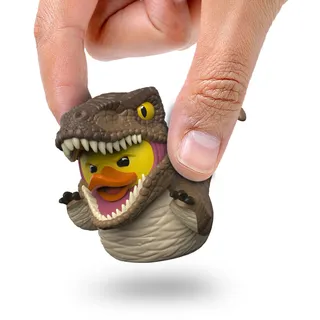 TUBBZ Mini: Jurassic Park - Velociraptor als Cosplay-Gummiente Vinyl-Figur