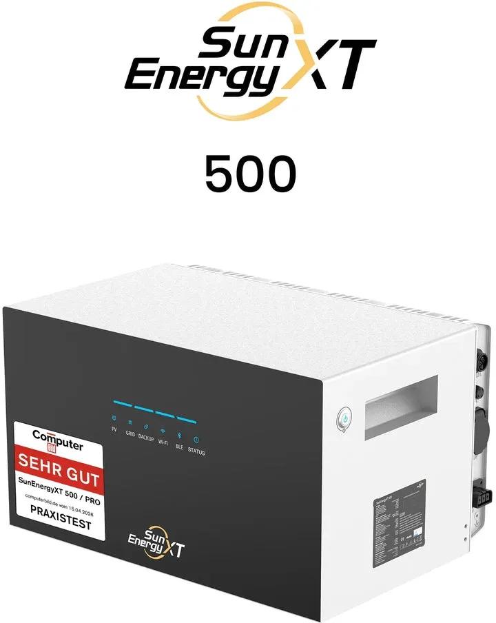 SunEnergyXT 500 All In One Balkonkraftwerk speicher 5kWh - 1xB500 Erweiterungsakku (5.02 kWh)