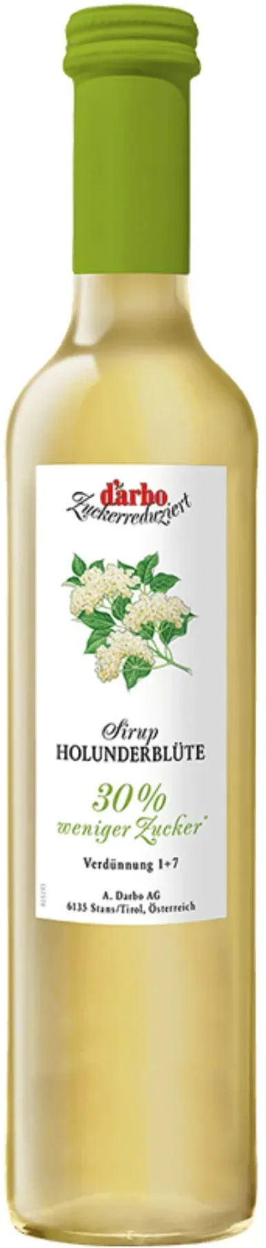 Darbo Sirup Holunderblüte Zuckerreduziert 0,5L