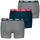 Everyday Boxershorts 3 Einheiten Grey Navy Red Combo L