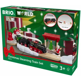 BRIO Batterie-Dampflok Weihnachts-Set