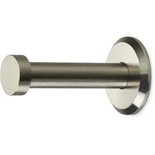 Garderobenhaken TARRA echt Edelstahl massiv Ø 10/15 mm Länge 50 mm Gesamtlänge 53 mm mit Platte Garderobe Wandhaken Haken von SO-TECH®