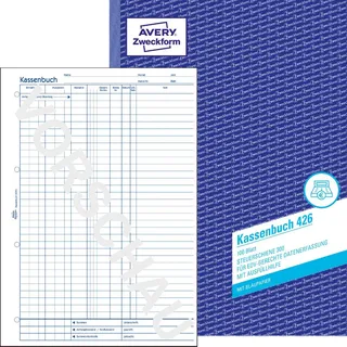 Avery Zweckform Kassenbuch/EDV Formularbuch 426