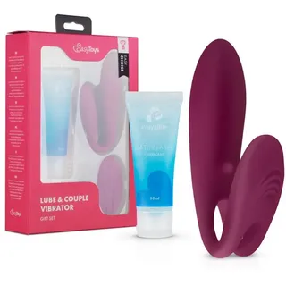 Easy Choice Paarvibrator & Gleitgel Set Lila 