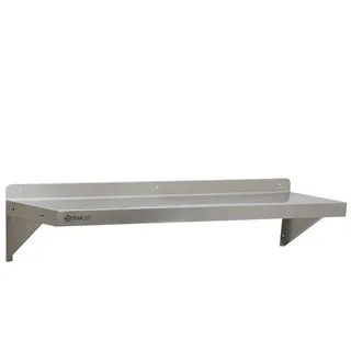 Mahlzeit | Edelstahl Wandregal, 120 x 30 cm, Küchenregal Hängeregal Wandregal Wandbord Regal