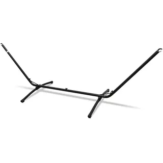 Amanka Hängemattengestell, Schwarz, Metall, Rechteckig, 100x95x310 cm, Gartenmöbel, Hängematten