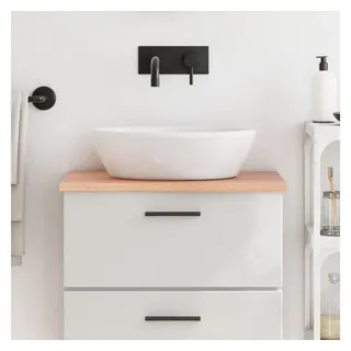 vidaXL Waschtischplatte Hellbraun 60x30x2 cm Massivholz Behandelt