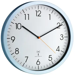 TFA Funk-Wanduhr 60.3517.55 hellblau