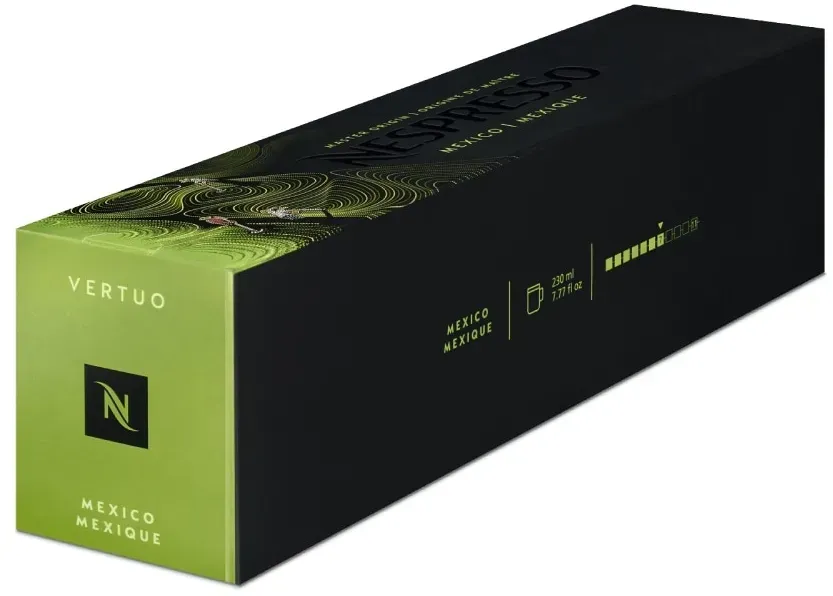 Nespresso Mexico Vertuo Line 10 Signature Kaffeekapseln Grün 230ml Kräftig & würzig