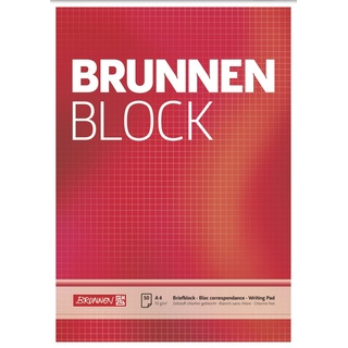 Brunnen 1052728 Briefblock / Schreibblock / Der Brunnen Block (A4, kariert