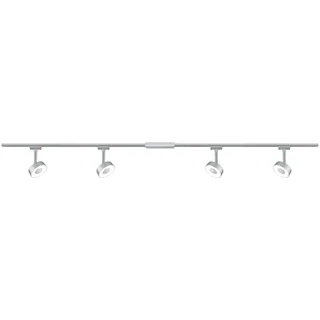 Paulmann 96895 LED Deckenleuchte URail Schienensystem Strahler Set Circle, Deckenlampe Schwenkbar Spot 4-flammig Chrom Matt 2700K Warmweiß 5 W