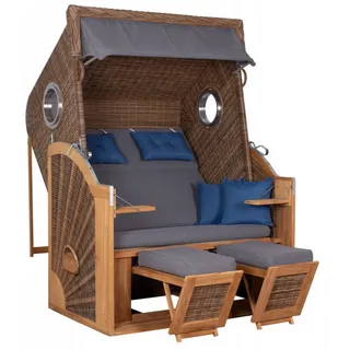 deVries Strandkorb deVries Strandkorb "deVries PURE® CLIFF XL SUN" PE st. griseum Des.