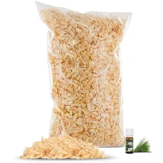 1kg Zirbenspäne 1. Wahl mit 10ml Bio-Zirbenöl - zertifiziertes Zirbenholz