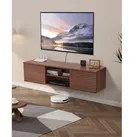 VEVOR TV Schrank hängend Wandhalterung, Fernsehschrank mit verstellbarem Regal & Schiebetüren, TV-Regal mit Stauraum für DVD-Player Spielekonsole