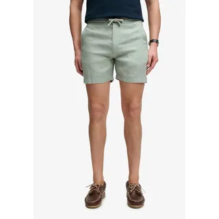 Superdry Merchant Linen Shorts Grün M