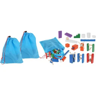 Kruzzel Dominosteine Domino Set Holz für Kinder Hindernisse 1080-tlg 9397