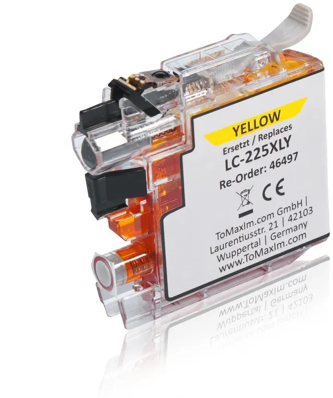 Kompatibel zu Brother LC-225XLY Tintenpatrone, gelb