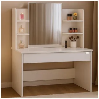 CASARIA Schminktisch Lucia Weiß 140x110x40cm